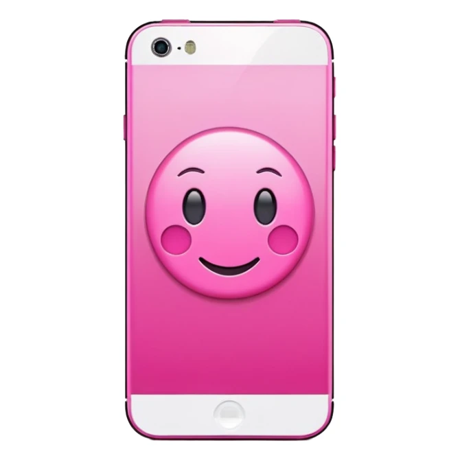 Pink iphone 15 sticker