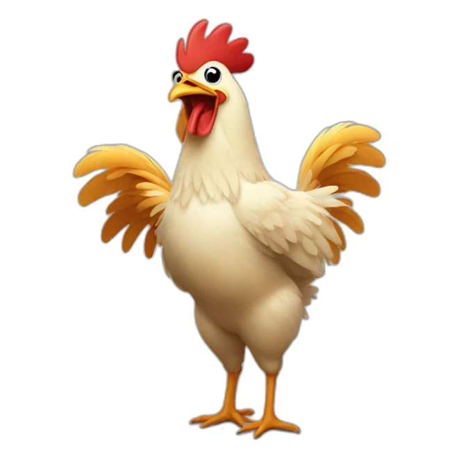 chicken dancing sticker