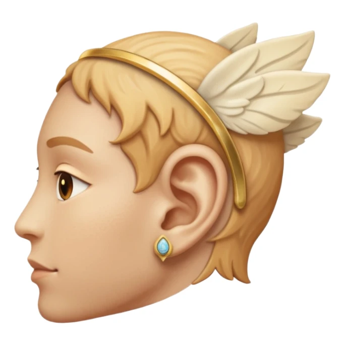 an ear praising God sticker