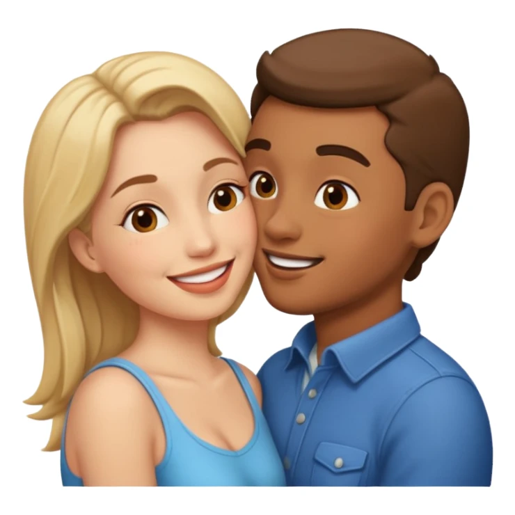 Lip kiss  bf gf sticker