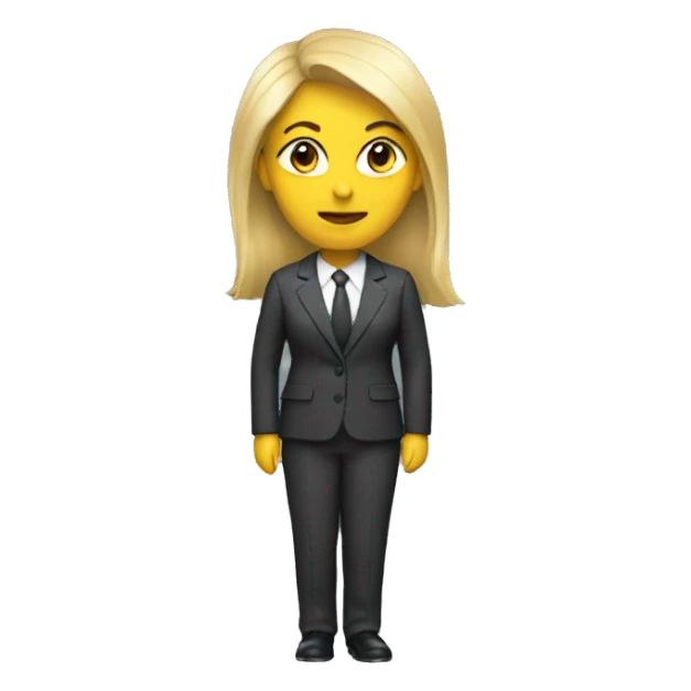 woman with under suit sticker
