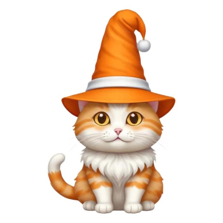 Cat in a magic hat sticker