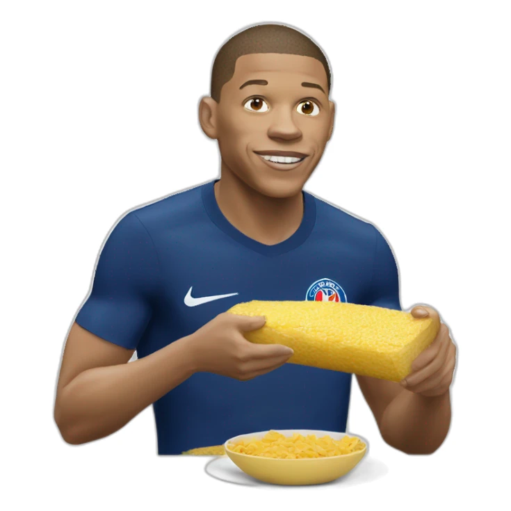 Mbappé mange des pâtes  sticker