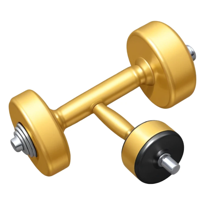 whistle next to a dumbbell sticker