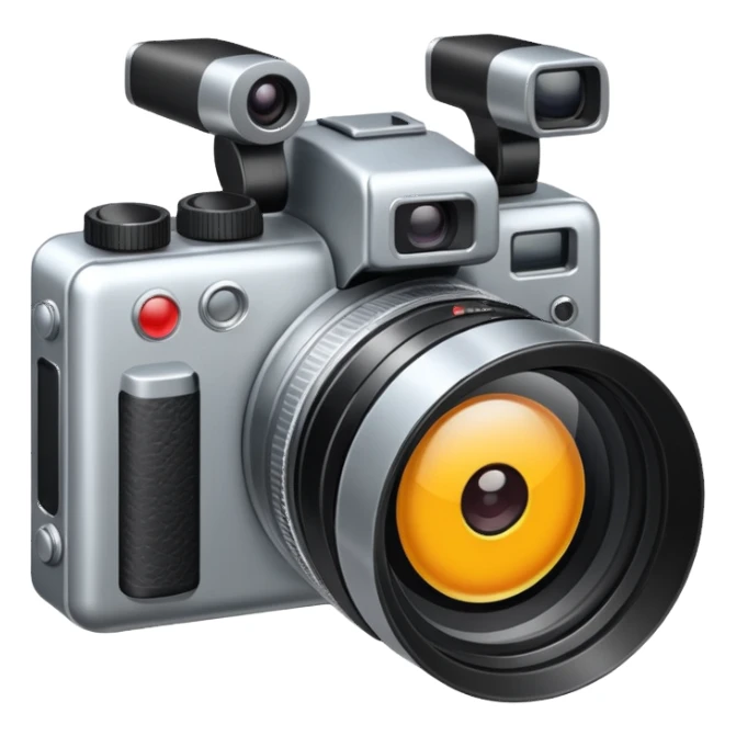 Camera with directions arrows or area view sticker