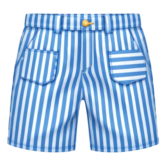 Blue gingham shorts sticker