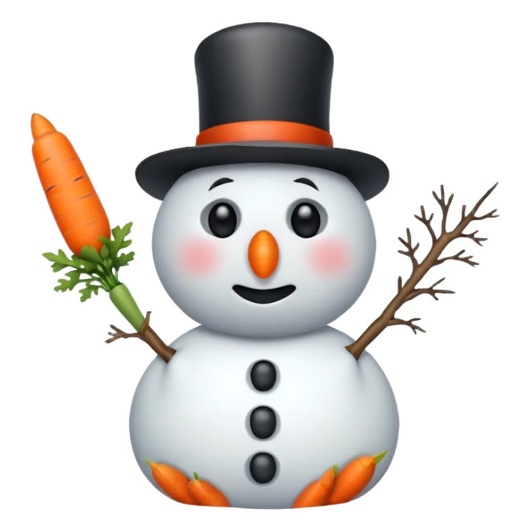 angry snowman sticker