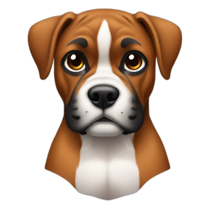 Cute little Boxer sticker