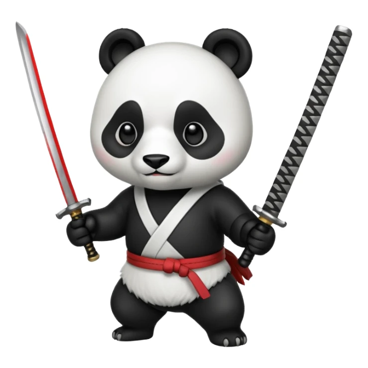 Assassin panda sticker