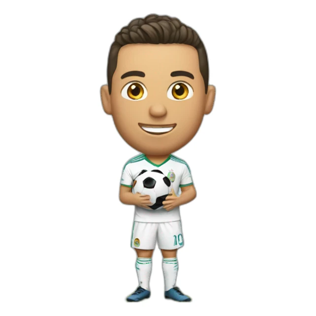 Ronaldo avec la coupe du monde sticker