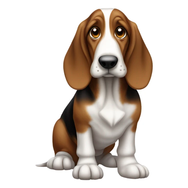 Basset hound sticker