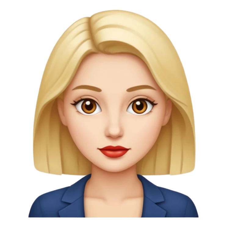 Stylish woman face sticker