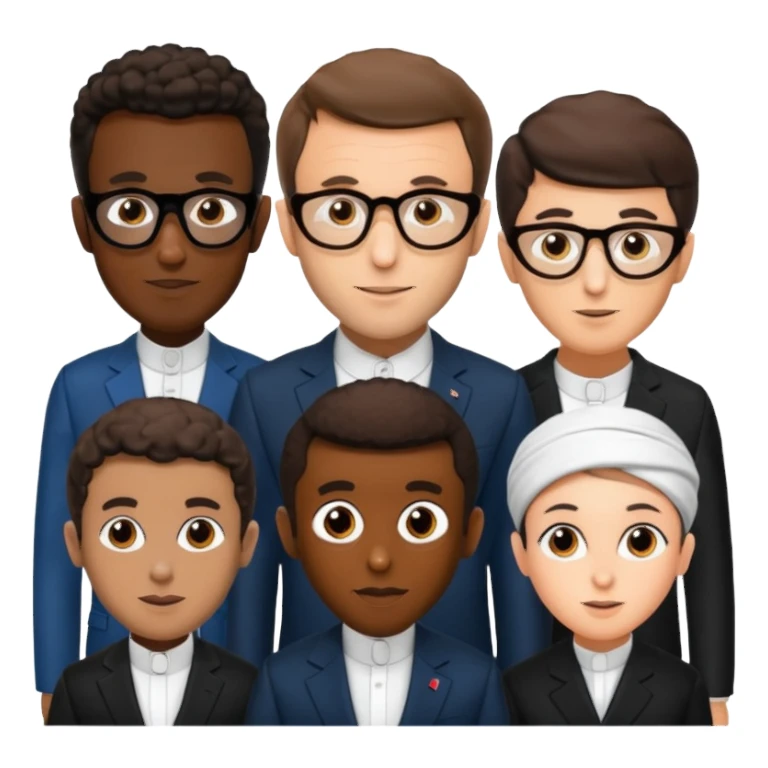 Emmanuel macron, ali khamanei, and diddy sticker