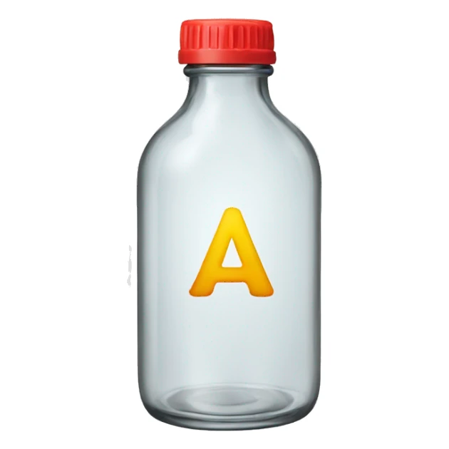 A foundation glass bottle sticker