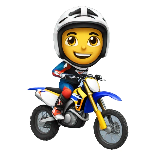 Motocross rider sticker