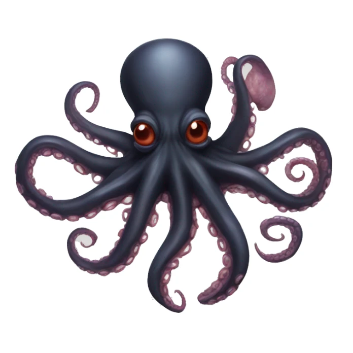Black Alien Octopus with meat sticker