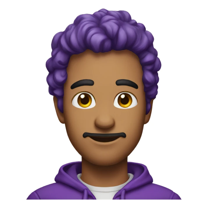 HOMEM TOPETE ROXO sticker