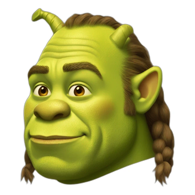 Shrek sur un âne sticker