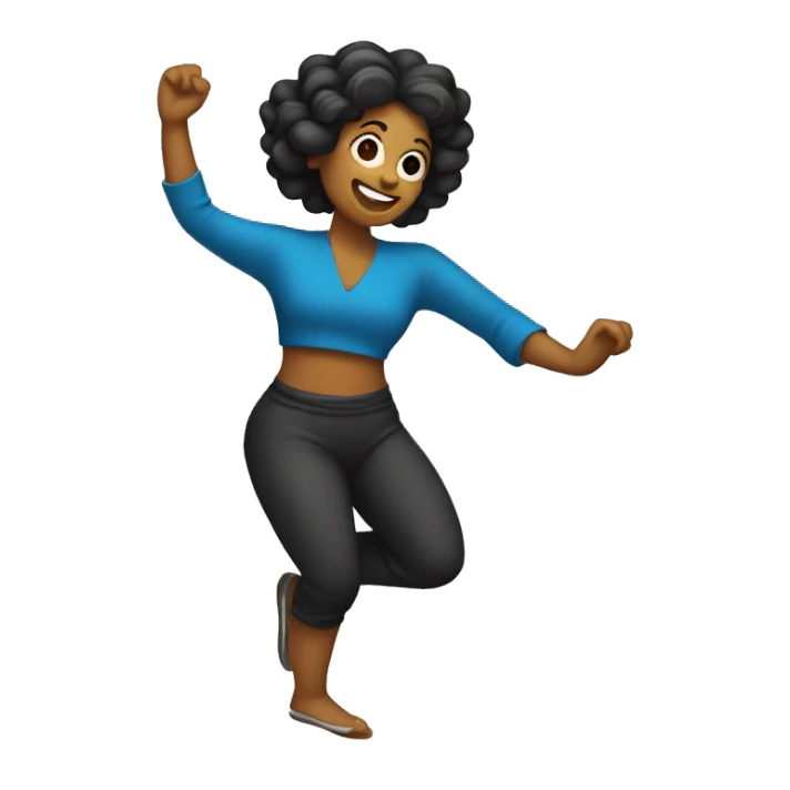 mujer bailando sticker