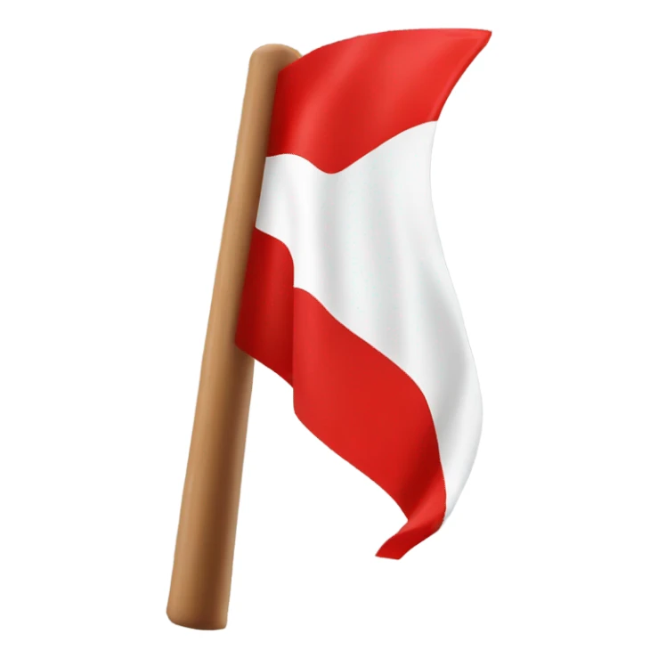 Red challenge flag football sticker