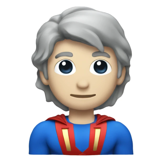 Super man emblem blue and silver  sticker