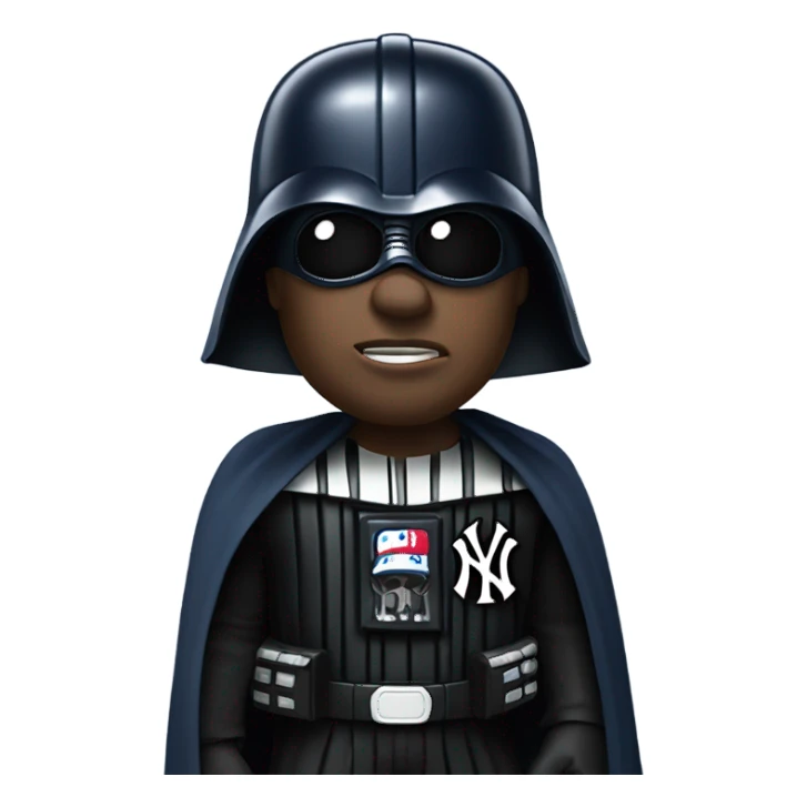 Darth Vader as a Yankee sticker