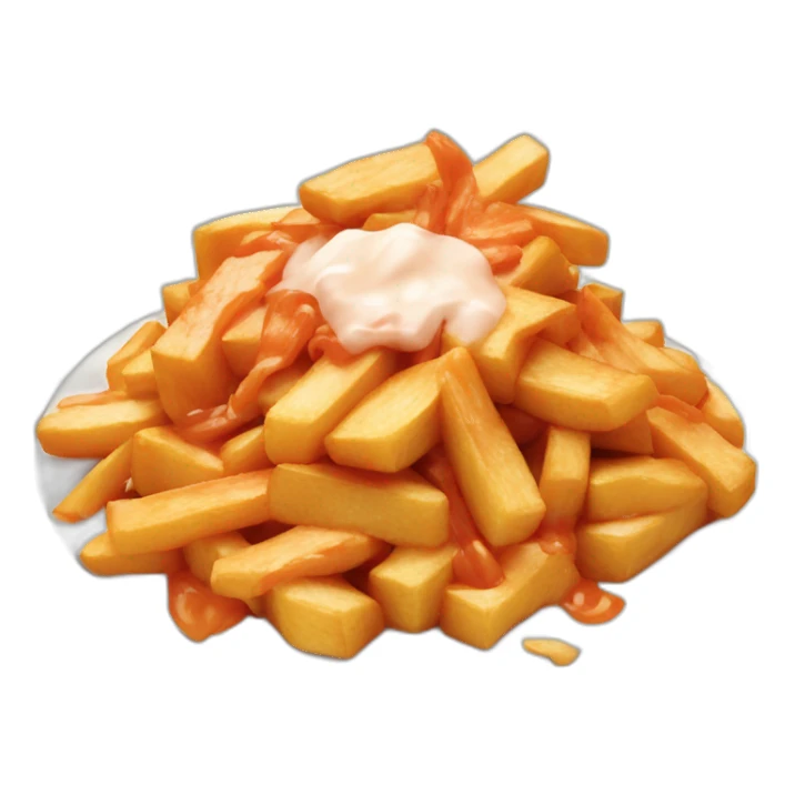 Poutine qui mange du saumon sticker
