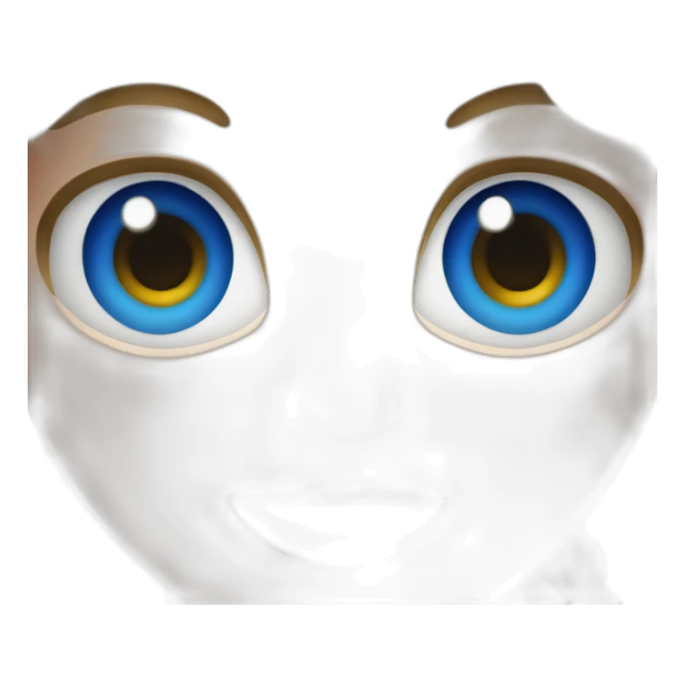 The arrow click at the blue eye sticker