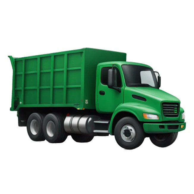 Forest green truck for cement sticker