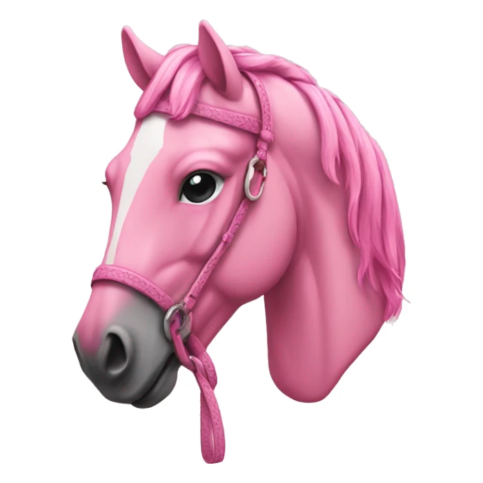 Pink detailed horseshoe  sticker