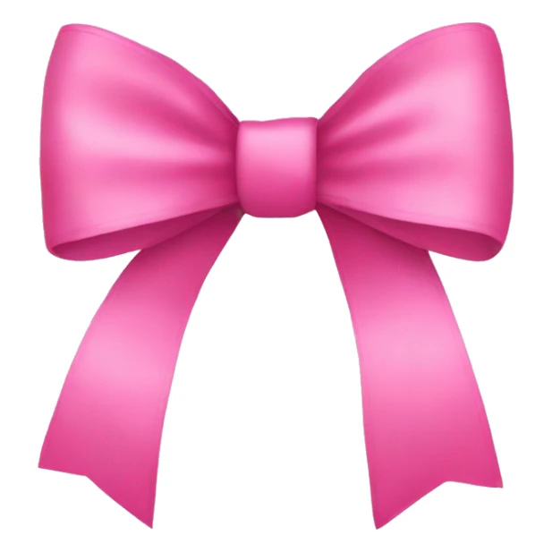Pink bow long straps sticker
