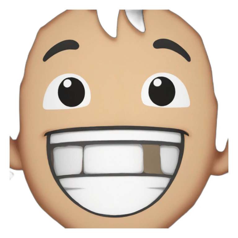 gear 5 luffy laughing sticker