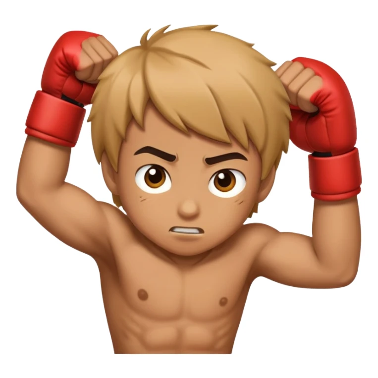 Boy fighting  sticker