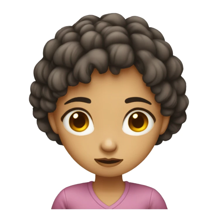 Fille triste mignonne  sticker