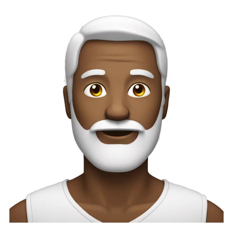 Bold man with white beard sticker