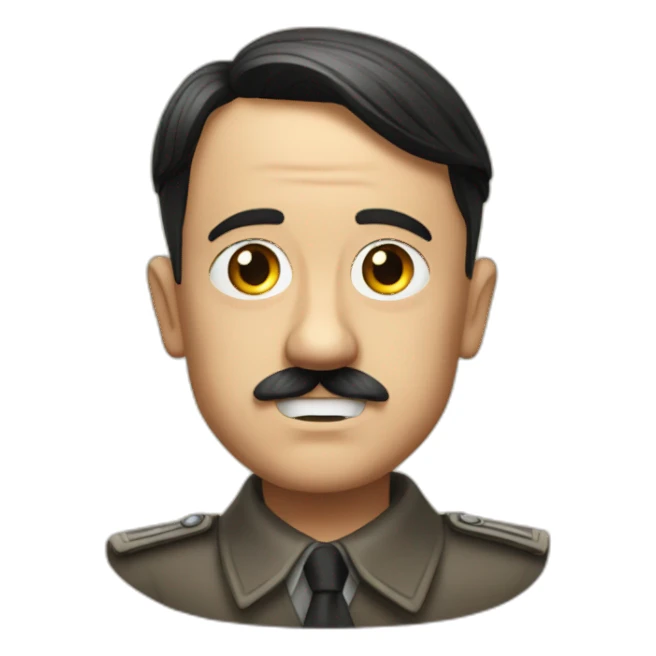 Hitler qui ne sourit pas sticker