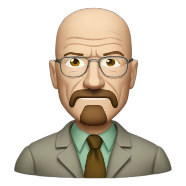 Walter white making his buisness sticker