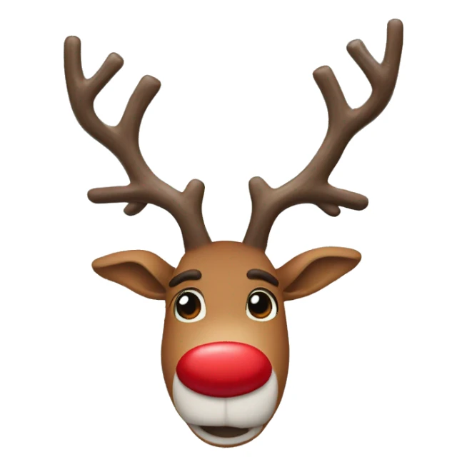 Rudolph, the rednosed reindeer sticker