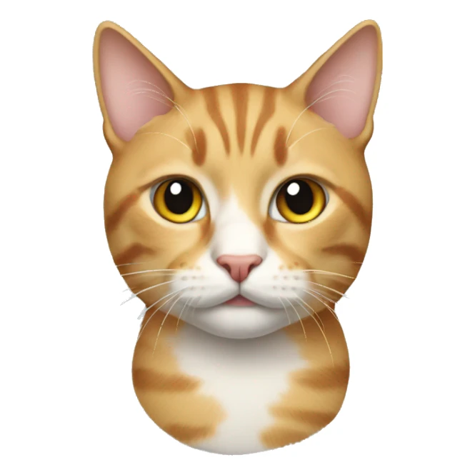 Realistic cat sticker