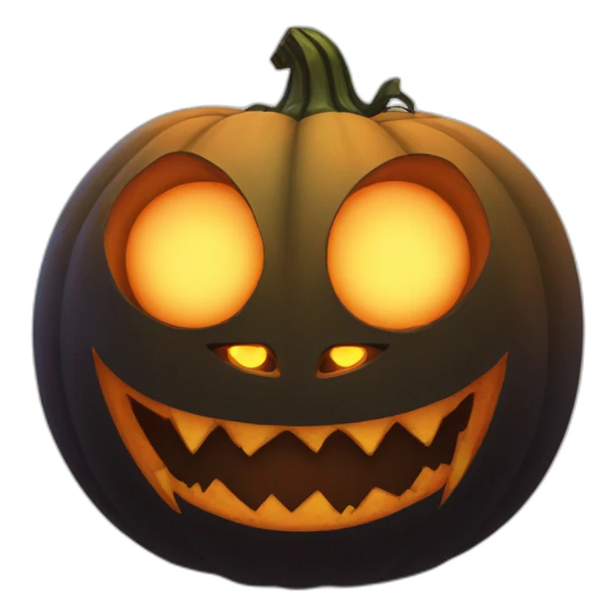 Blackfire pumpkin head with demon eyes sticker