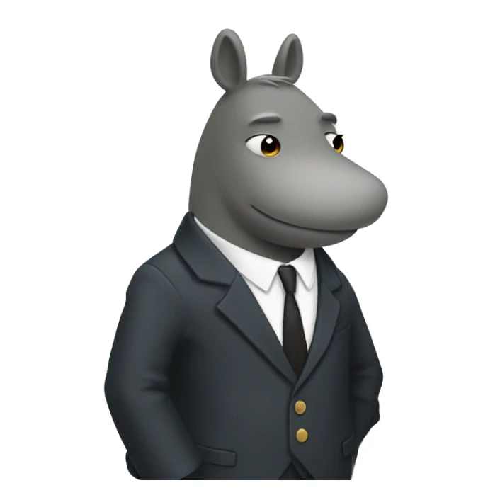 Moomin in a suit. sticker