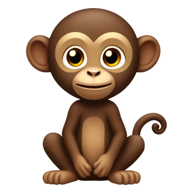 Poopie monkey sticker