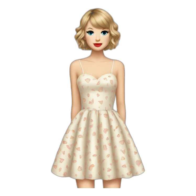 Taylor Swift dress sticker