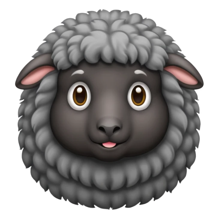 Oveja negra con canas sticker