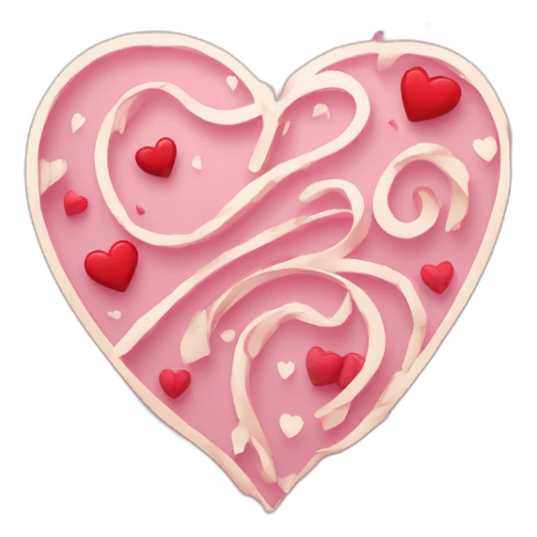 Happy valentines day calligraphy  sticker