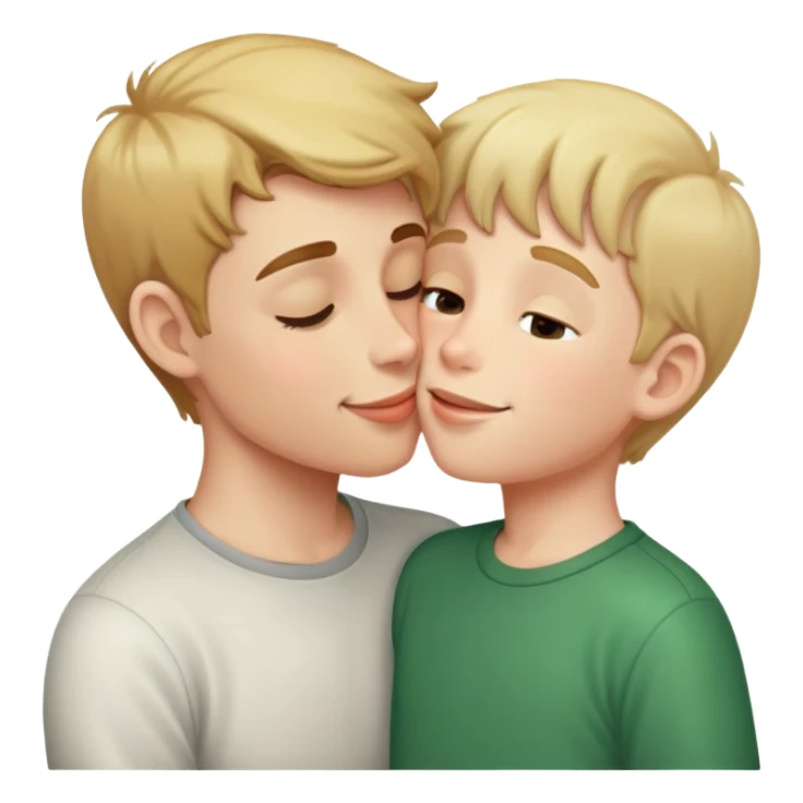 Kissing a boy  sticker