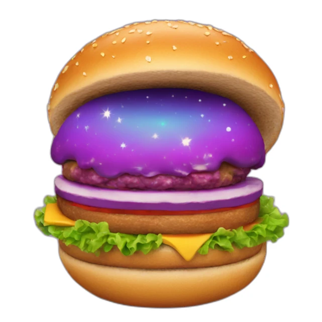 Cosmic burger  sticker