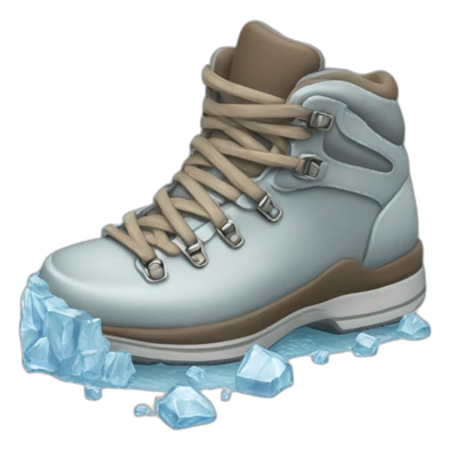 shoes-covered-with-ice sticker