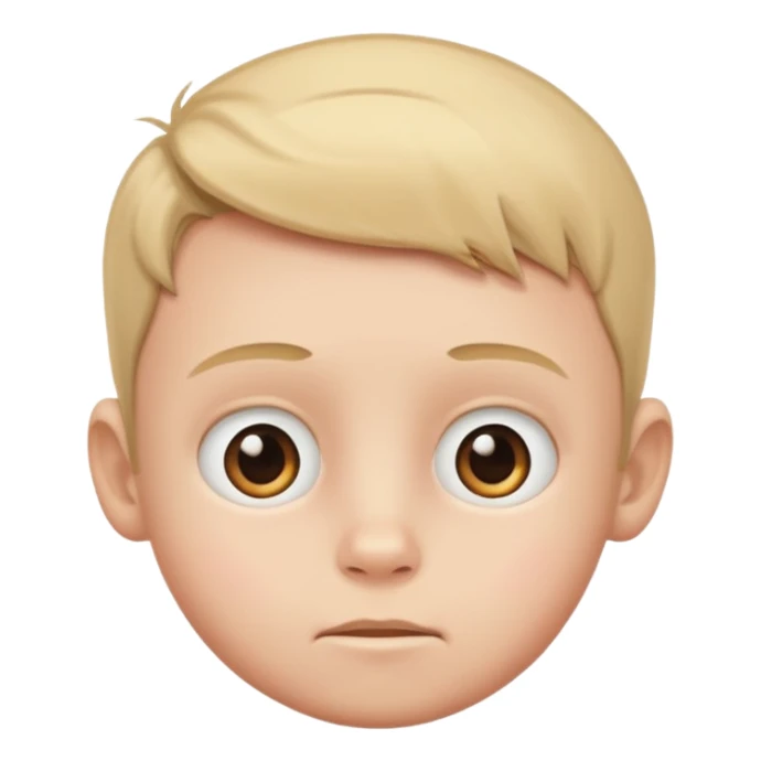 Little boy with huge head sticker