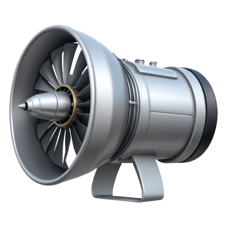 Generate a jet engine for the Russian drone "Geranium-3" sticker